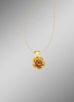 Romantischer Anh&auml;nger, teils mattiert, teils diamantiert 