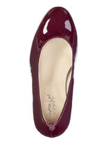 Andrea Conti, schicke Damen-Pumps, aus glänzendem Lackmaterial BORDEAUX