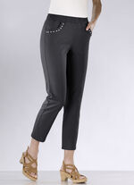 Jeans in 7/8-Länge SCHWARZ