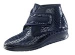 Klett-Stiefelette in Kroko-Optik MARINE