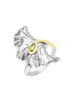 Stilvoller Damenring mit echt Peridot 