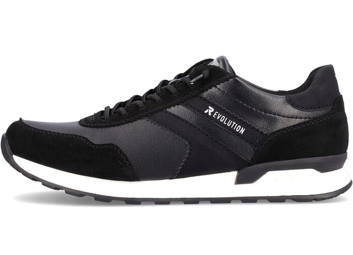 Schn&uuml;r-Sneaker mit herausnehmbarem Textilfu&szlig;bett SCHWARZ