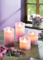 LED Duftkerzen 4er-Set LILA