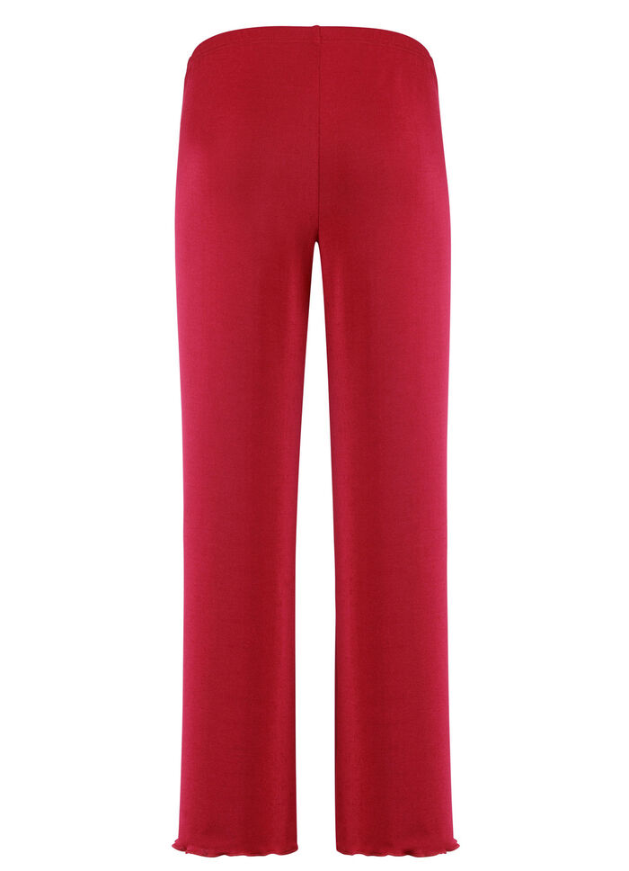 Weich flie&szlig;ende, 7/8-lange Hose ROT