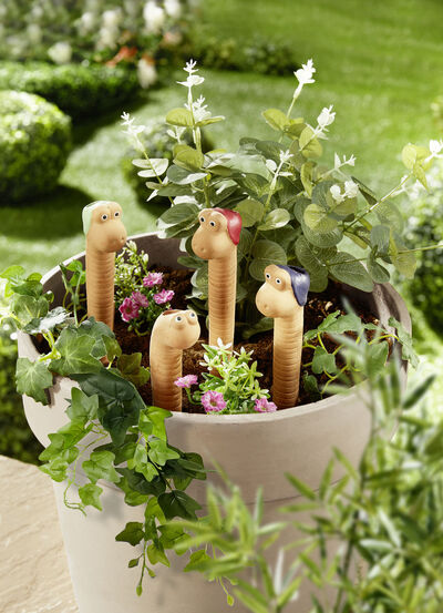 Bew&auml;sserungsw&uuml;rmer aus Terracotta, 4er-Set 