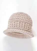 Warmer Damen-Hut, mit Rundum-Gummizug SAND