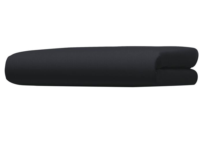 Doppel-Jersey-Spannbettuch SCHWARZ