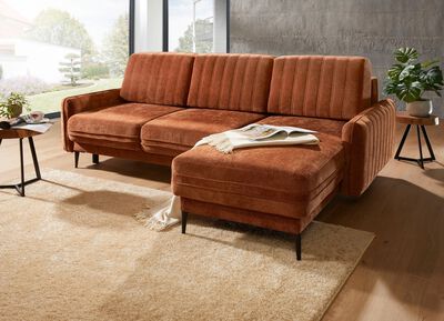 Polsterecke mit Bettfunktion und Bettkasten 