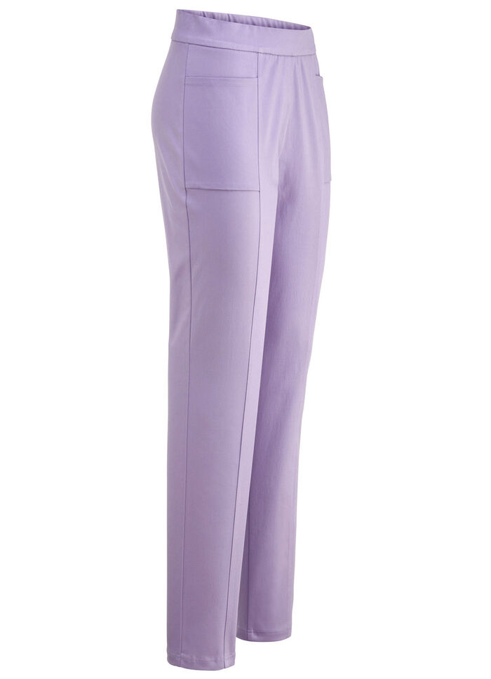 Hose mit abgesteppten Teilungsn&auml;hten LAVENDEL