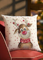 Kissenbezug Lustiger Elch BUNT