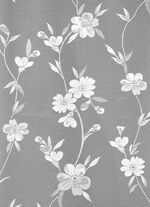 Kurzstore Blumenranke mit Stangendurchzug 