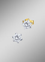 Hochwertige Solitärohrstecker mit Brillanten 