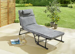 Gartenliege 2 in 1 mit zusätzlichem Kopfkissen 