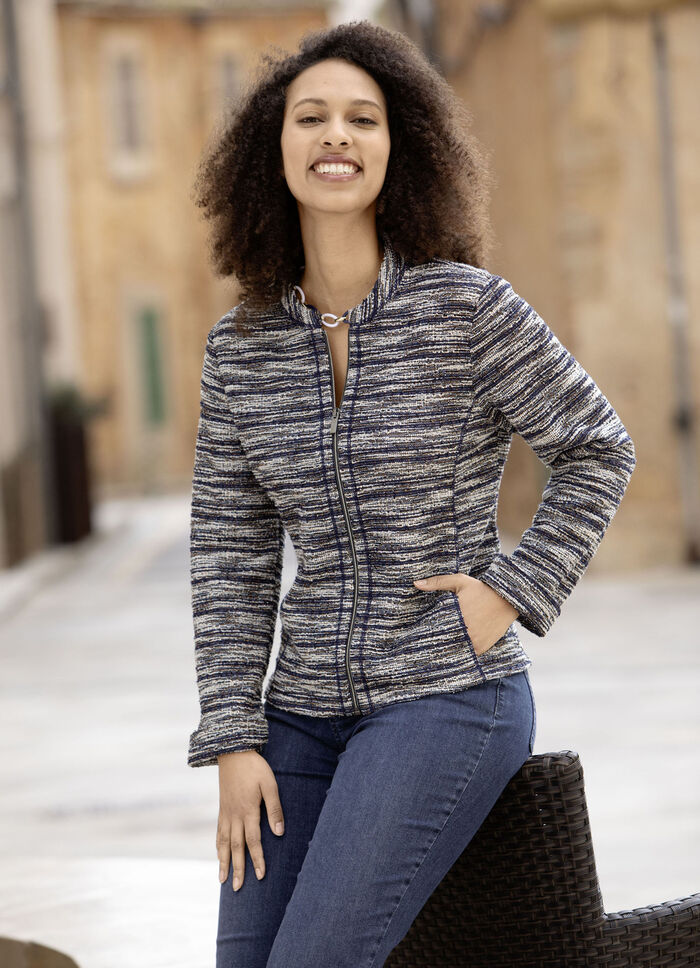 Blusenjacke aus Bouclé 