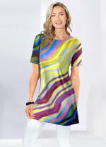 Tunika mit modisch flachem Halsausschnitt 