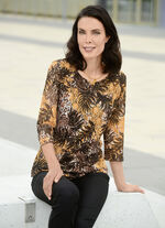 Tunika mit transparenten Ärmeln 