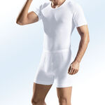 Schiesser Unterhose aus Doppelripp mit Eingriff, weiß 