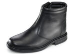 Stiefelette aus molligem Lammfellfutter SCHWARZ