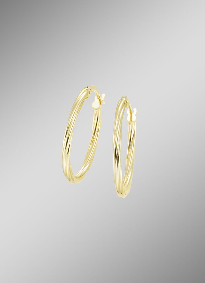 Tolle, gedrehte Creolen 