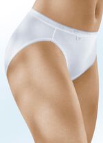 Sloggi Viererpack Slips mit elastischen Abschl&uuml;ssen WEISS