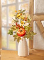 Dekozweig mit Kürbis 