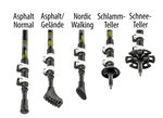 Wanderstöcke, 2er-Set, Inkl. 5 Aufsätzen 