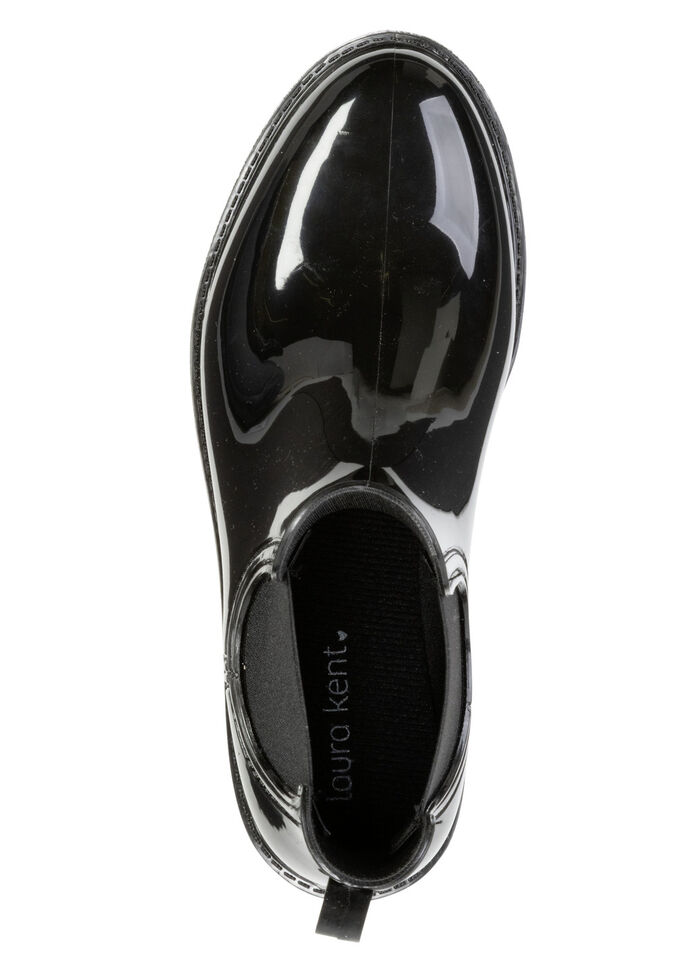 laurakent, trendige Regenstiefeletten, mit herausnembarer Textileinlage SCHWARZ