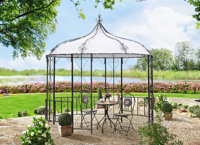 Pavillon Burma aus pulverbeschichtetem Stahl 