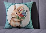 Kissenbezug mit Hasenmotiv 