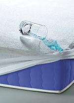 Antibakterielles Inkontinenz-Spannbetttuch aus 100% Baumwolle 