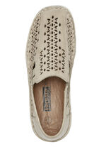 ELENA EDEN Slipper aus schattiertem Nappaleder BEIGE