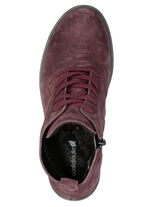 Waldläufer, bequeme Damen-Stiefeletten, Winterschuhe, Weite H, mit herausnehmbarem Fußbett BORDEAUX