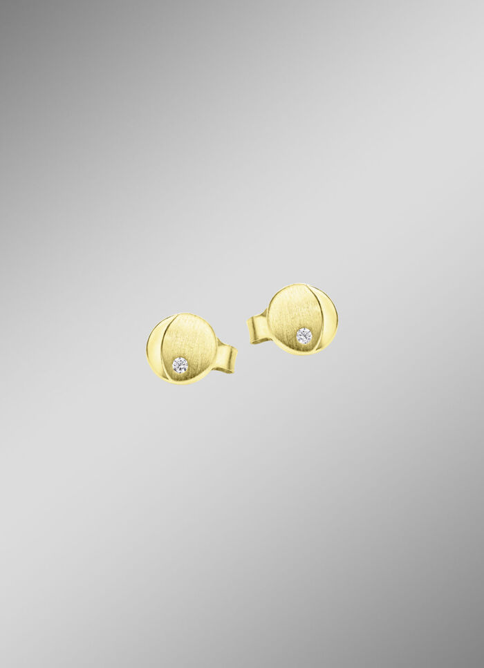 Moderne Ohrstecker mit Zirkonia 