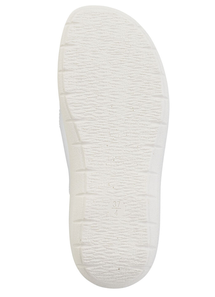 Zweierpack Pantoletten aus Nubuk- und Nappasynthetik 1X SCHWARZ, 1X WEISS