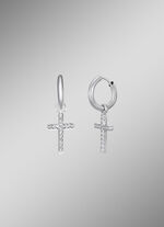 Vielseitige Klappcreolen mit synth. Zirkonia 