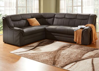 Polsterecke mit Bezug aus echtem Leder 