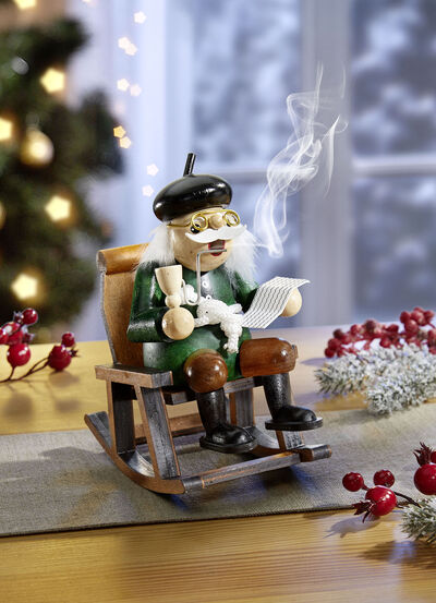 Räucherfigur Opa aus Holz 