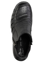 ELENA EDEN, bequeme Damen-Boots, Weite H, mit herausnehmbarem Fußbett SCHWARZ