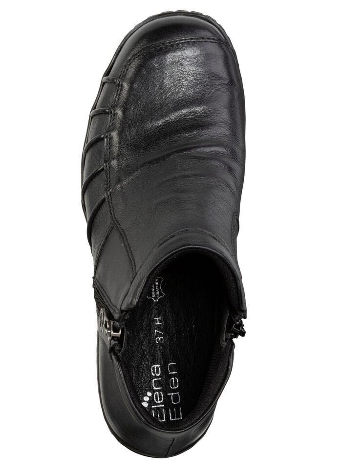ELENA EDEN, bequeme Damen-Boots, Weite H, mit herausnehmbarem Fußbett SCHWARZ