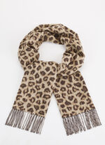 Schal mit Raubtierfell-Dessin 