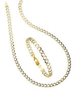 Massive, diamantierte Panzerketten-Garnitur 