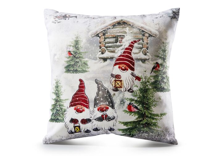 Kissenbez&uuml;ge mit Wichtel-Motiven 