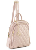 Laurina Kalbleder-Rucksack in angesagtem Dessin PUDERROSÉ