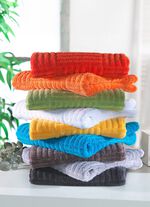 Flauschig weiche Frottier-Serie mit Hoch-Tief-Struktur 