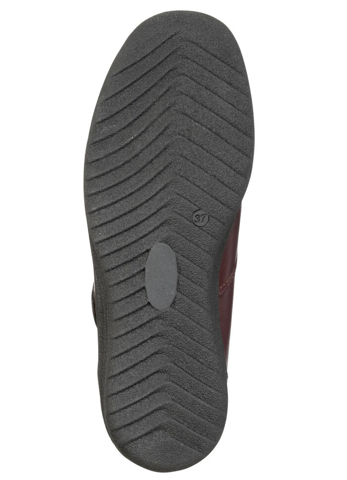 ELENA EDEN, gefütterte Damen-Boots, Winterschuhe, Weite H, mit Lammfell BORDEAUX