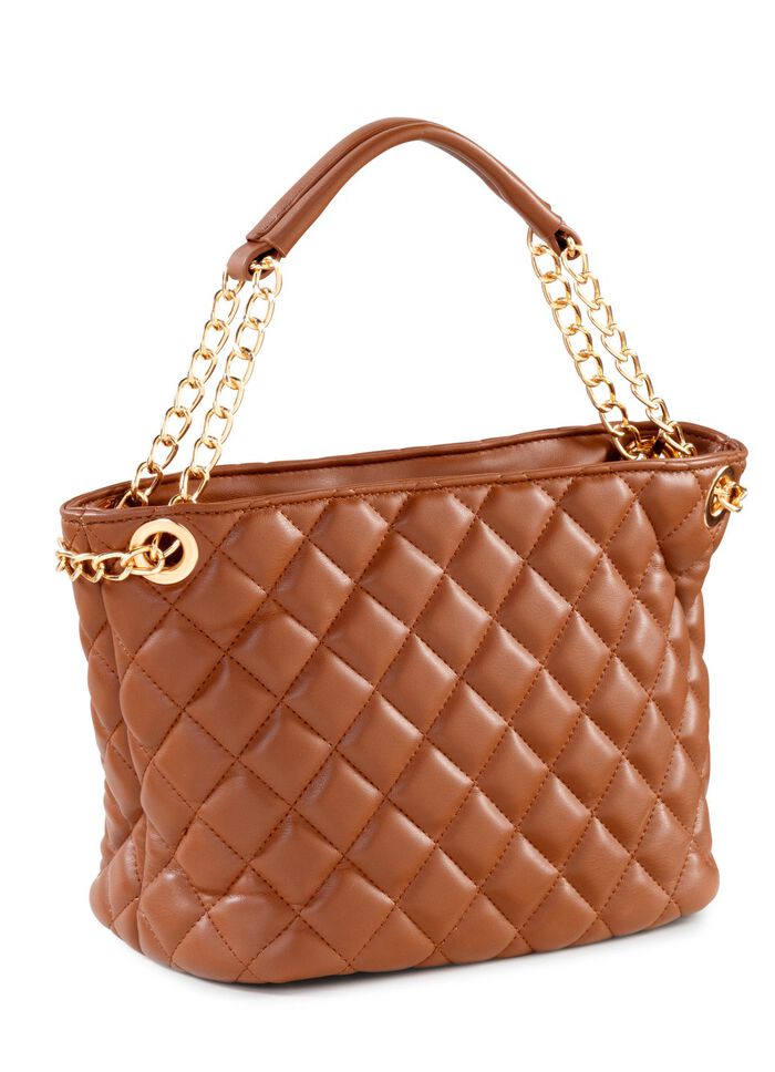 Collezione Alessandro, Tasche, Damen, mit abnehmbarem Umh&auml;ngeriemen COGNAC