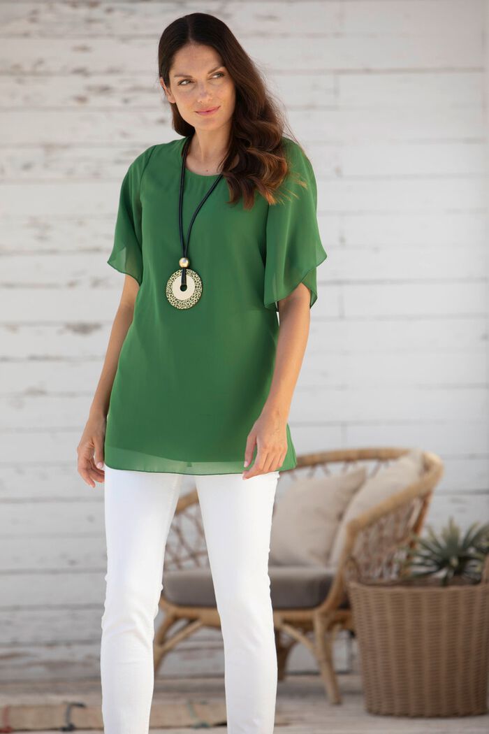 Unifarbene Tunika OLIV