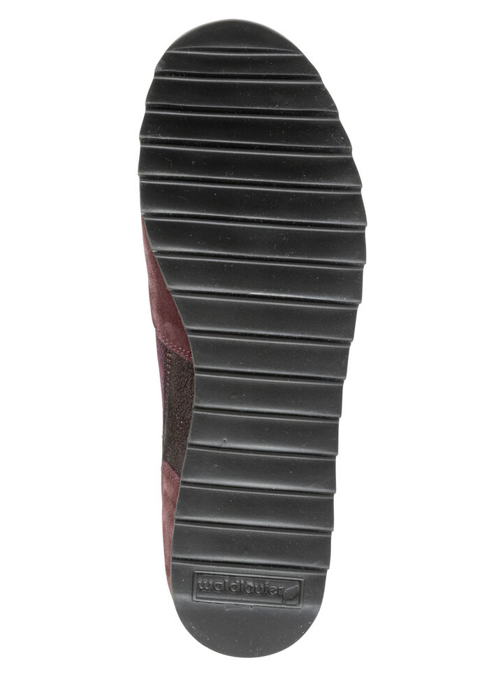 Waldläufer, bequeme Damen-Sneaker, Weite H, mit herausnehmbarem Fußbett BORDEAUX