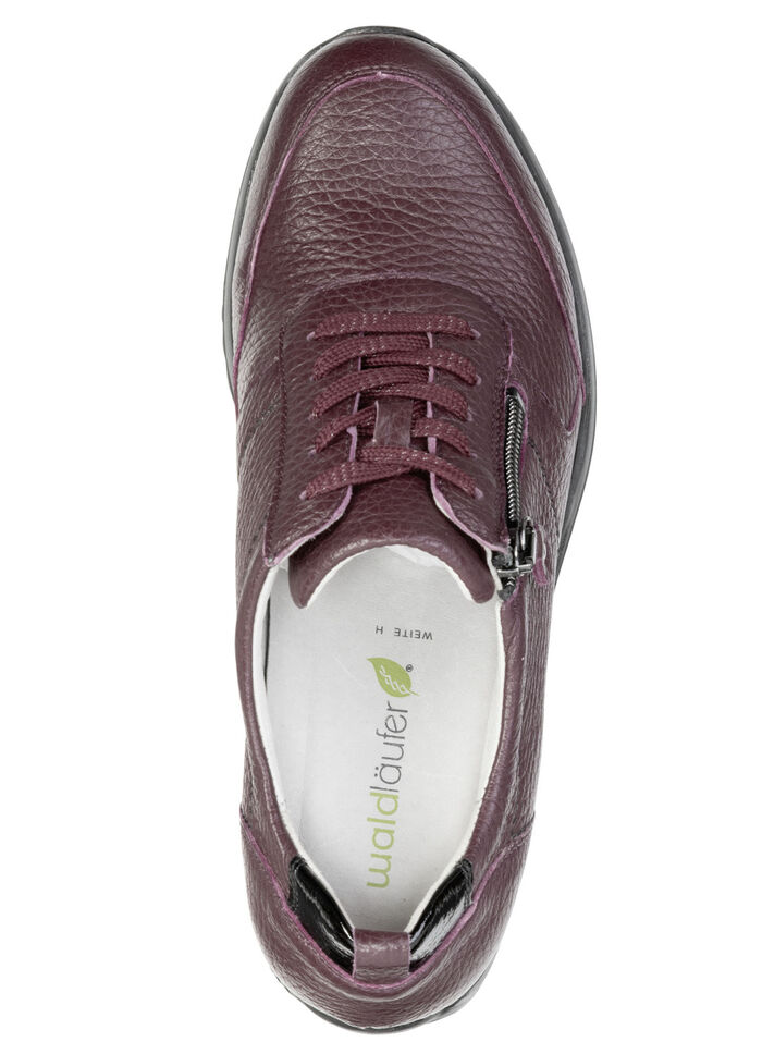 Waldläufer, leichte Damen-Sneaker, Weite H, mit herausnehmbarem Fußbett BORDEAUX