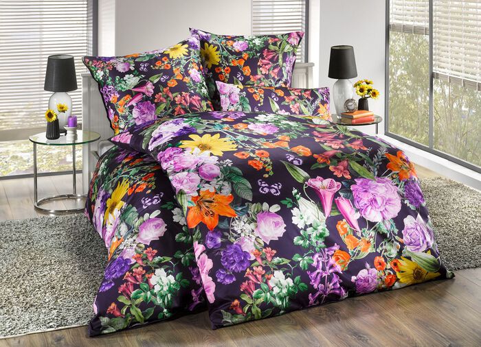Bettw&auml;sche-Garnitur in Mako-Satin-Qualit&auml;t MULTICOLOR